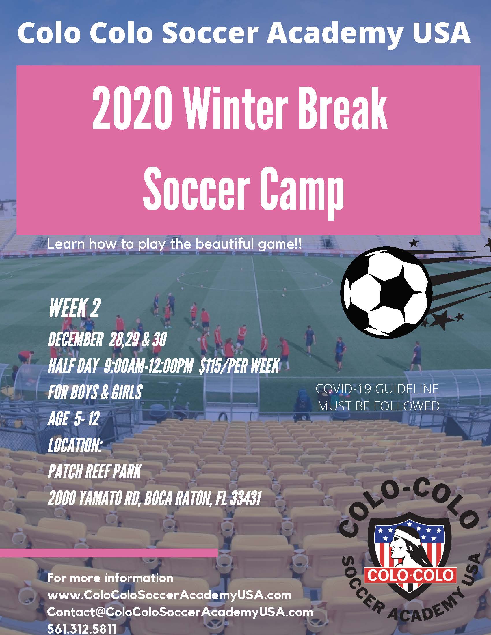 Winter Camp – Colo Colo Soccer Academy